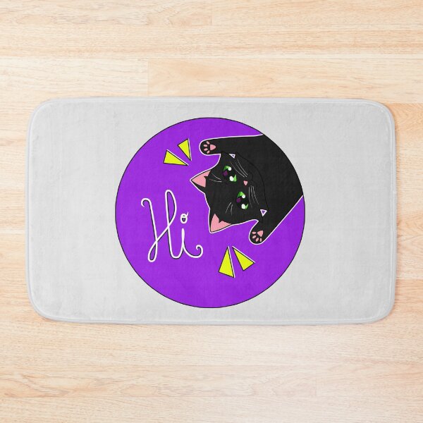 Item preview, black cat greeting designed and sold by Natsukittyart.