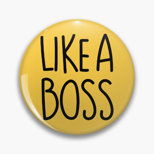 Item preview, Like a boss in yellow designed and sold by Weknes.