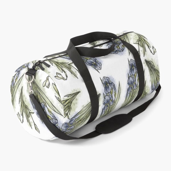 Item preview, Violet Spring Flowers set, Art Nouveau flower pattern, nature, Iris and Primrose, Pastel, Watercolor style designed and sold by SSINAMOON.