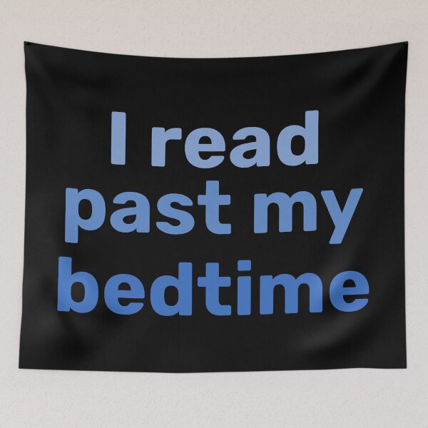 Item preview, I read past my bedtime blue designed and sold by FieldScent.