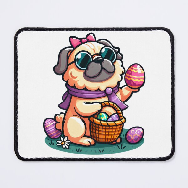 Item preview, Cool Pug Easter Vibes designed and sold by EpicPaws.