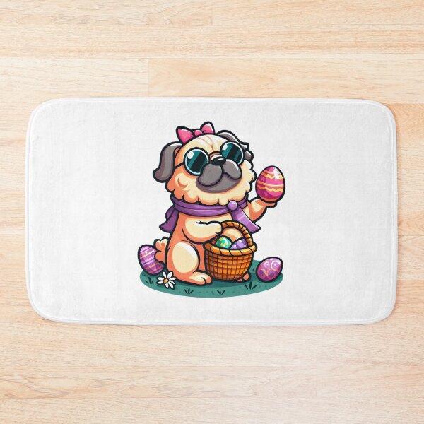 Item preview, Cool Pug Easter Vibes designed and sold by EpicPaws.