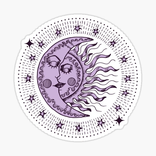 Vista previa del artículo con la obra «Besos vintage de sol y luna», diseñado y vendido por MonochromeEcho.