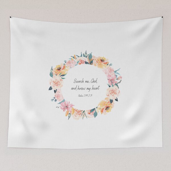 Item preview, Search me, God,  and know my heart; Psalm 139:23 designed and sold by SacredSoulCraft.