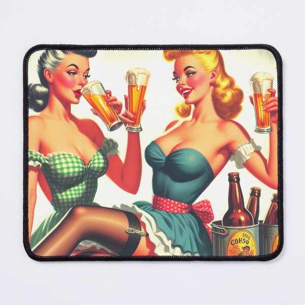 Artikelvorschau, Bier-Pin-ups entworfen und verkauft von PulpVintage.