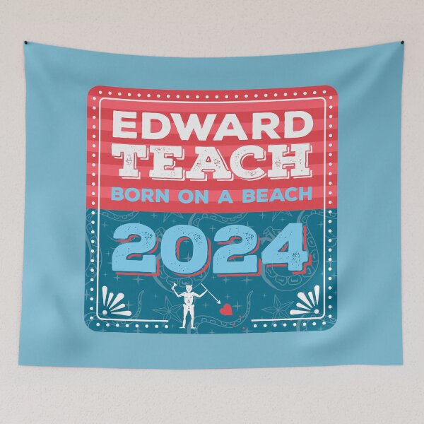 Item preview, Vote Edward Teach Born on a Beach 2024 designed and sold by Yue Miko.