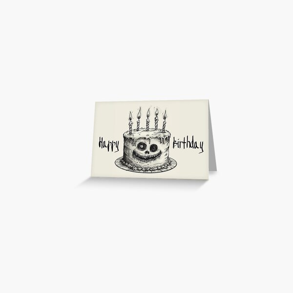 Item preview, Happy Birthday Ghoul Cake designed and sold by Kaleidastar.
