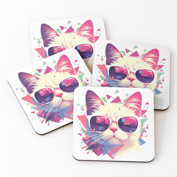 Item preview, Funky Cat with sunglasses designed and sold by House of Hope.
