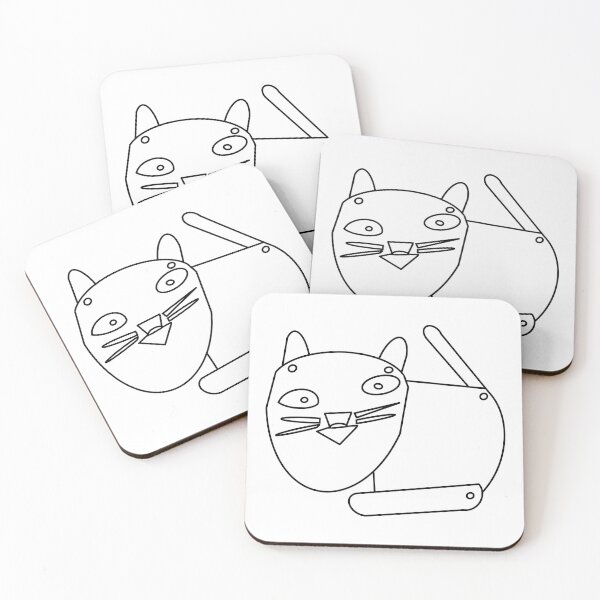 Item preview, The_Articulated_Cat_<Black Line> Style_No.06, 2023 By Mix The Arts Studio designed and sold by MixTheArtStudio.