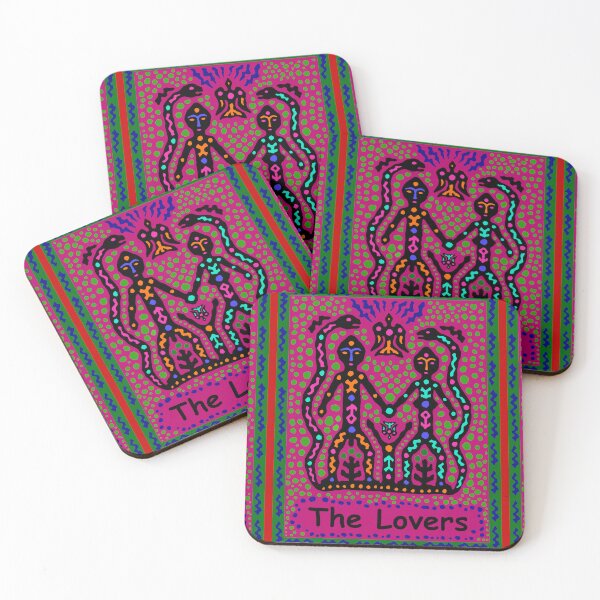 Item preview, Tarot Card - The Lovers designed and sold by Esprit-Mystique.