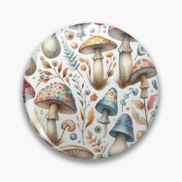 Item preview, Whimsical mushroom pattern designed and sold by Vkinsify.