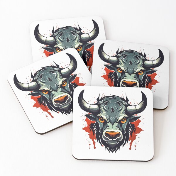 Item preview, Angry Bull Head Graphic Illustration designed and sold by NegarinFashions.