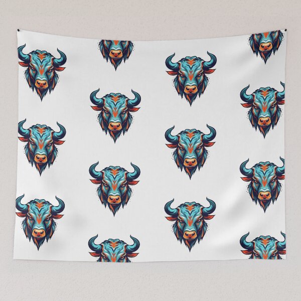 Item preview, Angry Bull Head Graphic Illustration designed and sold by NegarinFashions.