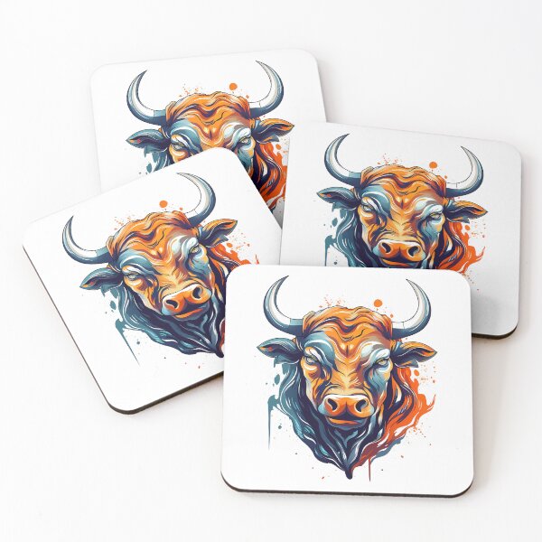 Item preview, Angry Bull Head Graphic Illustration designed and sold by NegarinFashions.
