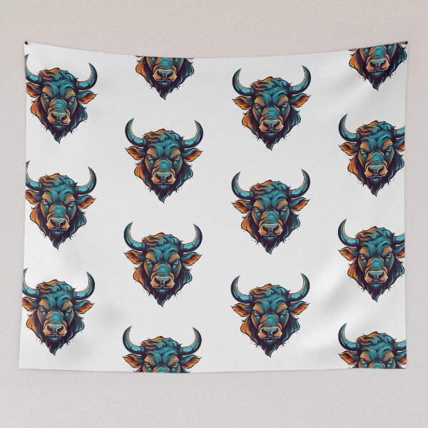 Item preview, Angry Bull Head Graphic Illustration designed and sold by NegarinFashions.