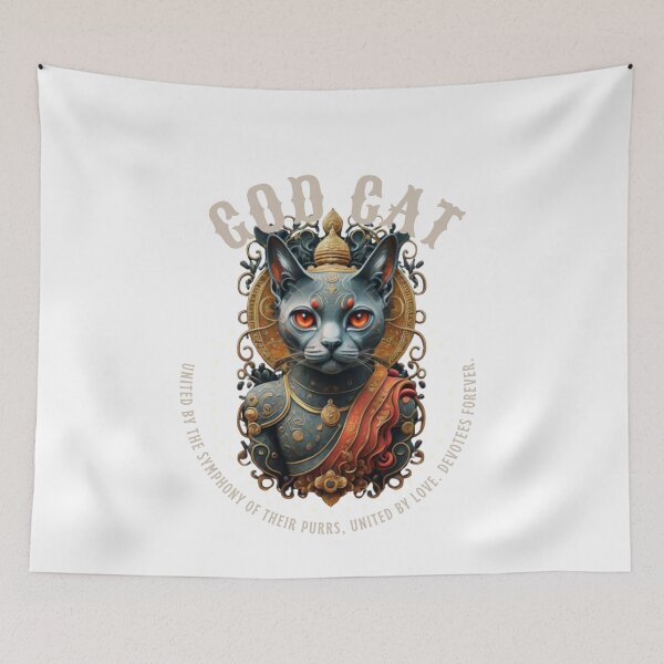 Item preview, Cat God of Enlightenment Siddhartha designed and sold by PatronesKawai.