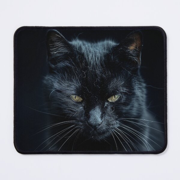 Item preview, Front portrait of a black cat designed and sold by Stanfart.