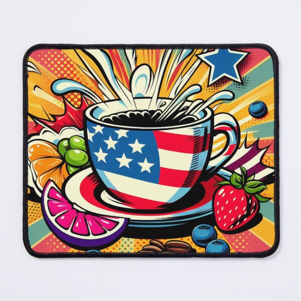 Item preview, Bold American Pop Art: A Burst of Colorful Energy designed and sold by StickerStudio27.