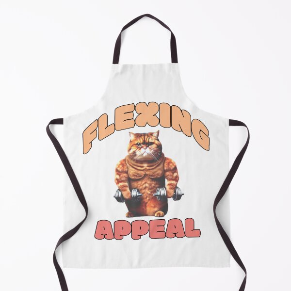 Item preview, Flexing Appeal Cat Lifting Weights designed and sold by Diane Gotti.