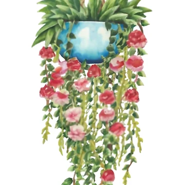 Artwork thumbnail, Hanging Plant by CosmicFreedom9