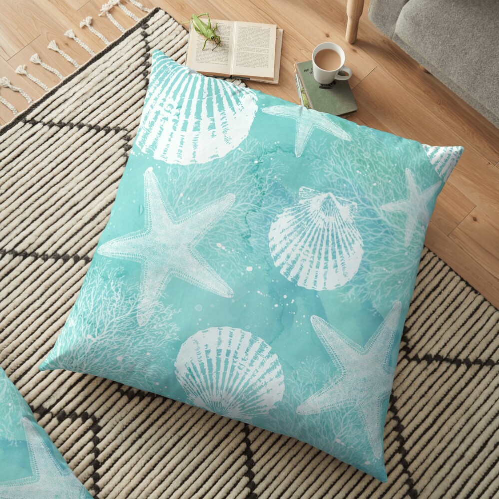 coastal Floor Pillow