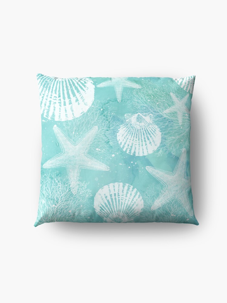 Alternate view of coastal Floor Pillow