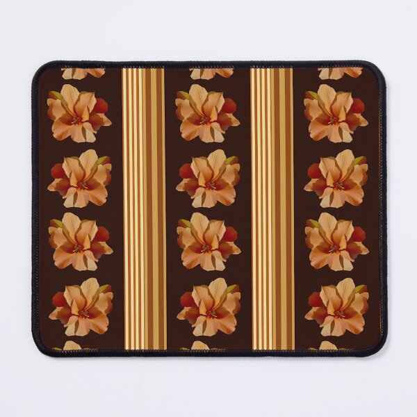 Item preview, Sienna Flowers on Stripes  designed and sold by Dana Roper.