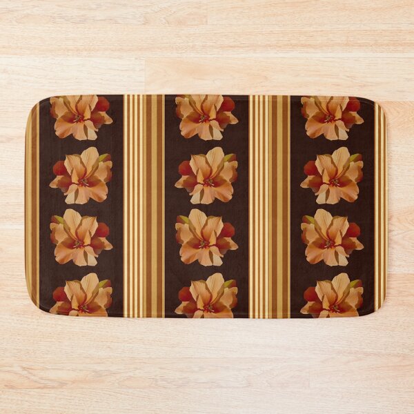 Item preview, Sienna Flowers on Stripes  designed and sold by Dana Roper.