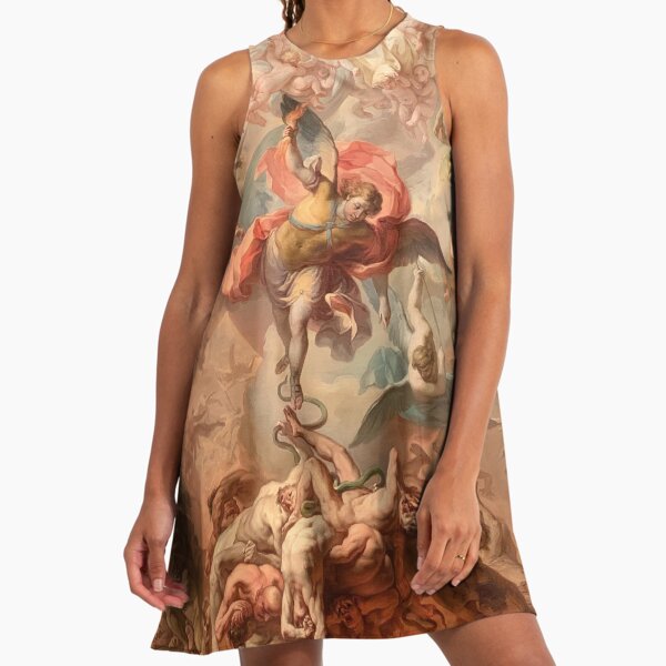 Renaissance Painting Cherubs Rome Fresco Ceiling" A-Line Dress for Sale by Onodera | Redbubble Renaissance Painting Cherubs Rome Fresco Ceiling" A-Line Dress for Sale by Onodera | Redbubble