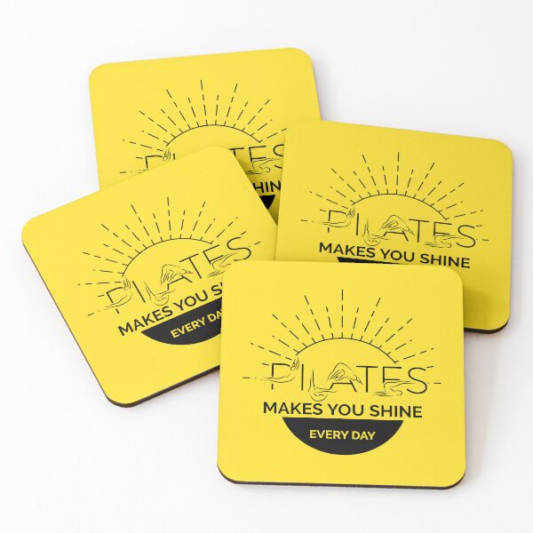 Item preview, PILATES Sunshine in black color designed and sold by sashica.