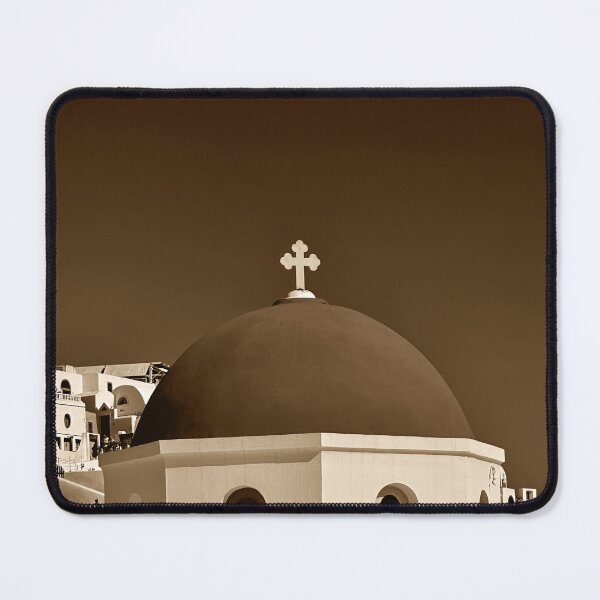 Item preview, A Church in Santorini in Sepia designed and sold by Pamela Storch.