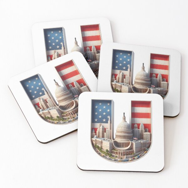 Item preview, AMERICA LATTER U ,Flag,USA designed and sold by FINALSHOP1.