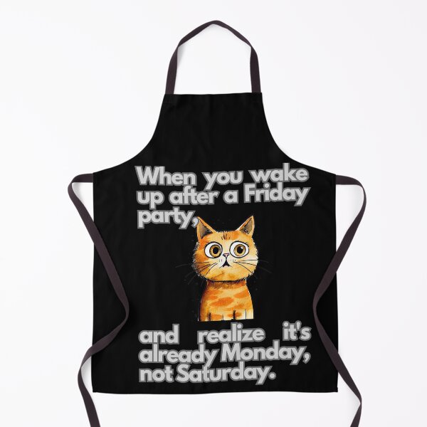 Item preview, When you wake up after a Friday party surprised cat designed and sold by FluxDesigner.