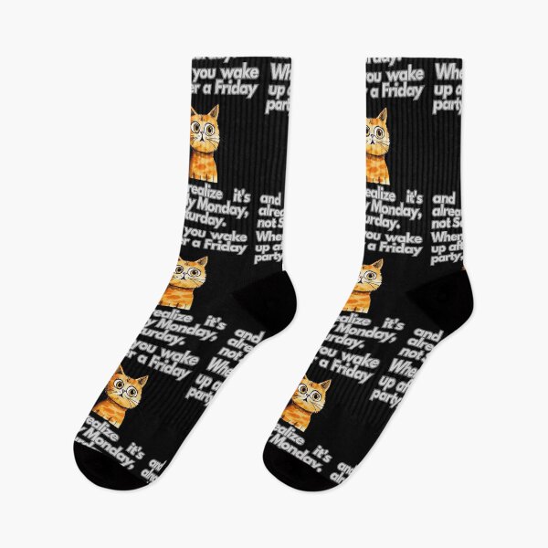 Item preview, When you wake up after a Friday party surprised cat designed and sold by FluxDesigner.
