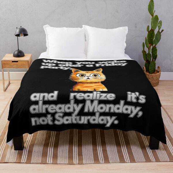 Item preview, When you wake up after a Friday party surprised cat designed and sold by FluxDesigner.