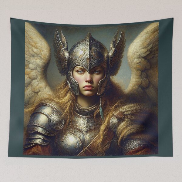 Item preview, PORTRAIT OF A BEAUTIFUL VALKYRIE WARRIOR designed and sold by CinemaObscura.
