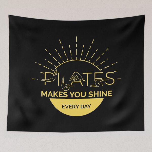 Item preview, PILATES Sunshine in yellow color designed and sold by sashica.