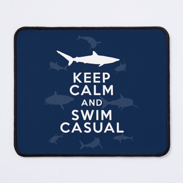 Item preview, Keep Calm and Swim Casual - Shark designed and sold by TMBTM.