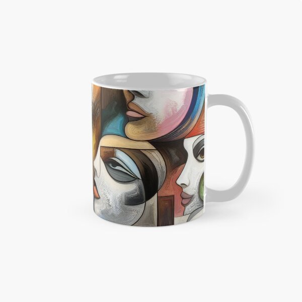 Item preview, Kaleidoscope of Gazes Abstract Portraits in Cubist Impressions designed and sold by ArtComixHaven.