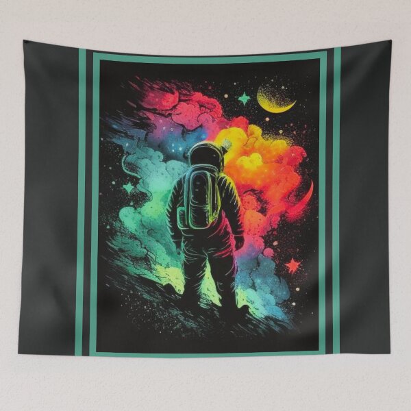 Item preview, Interstellar Odyssey: Vibrant Astronaut Exploration designed and sold by House of Hartz by: Dominique11.