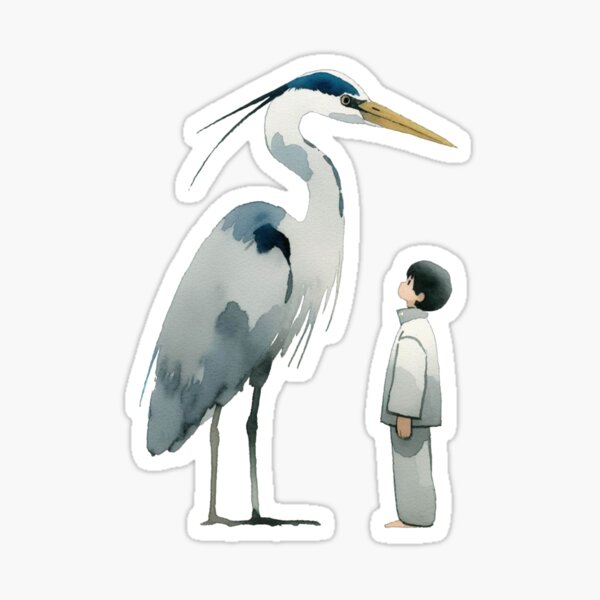 Artikel-Vorschau von Der Junge und der Reiher Aquarell, designt und verkauft von SarahMagu.