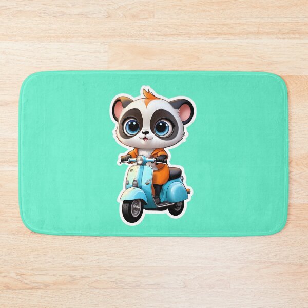Item preview, Cute Panda Bear On A Scooter designed and sold by TheArtOfPat.