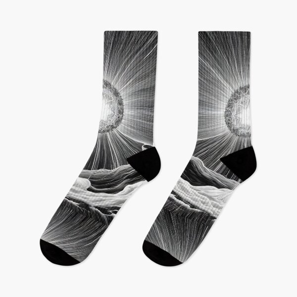 Item preview, Cosmic Explosion Fascinating Supernova in Black and White designed and sold by Frostquest.
