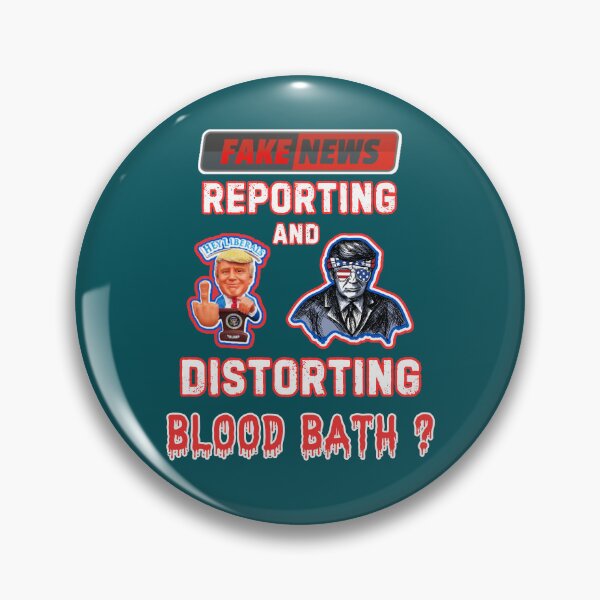 Item preview, Fake News Trump Blood Bath designed and sold by WoodburyLake.
