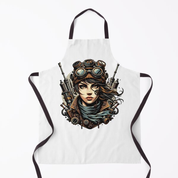 Item preview, Steampunk Survivor: Beautiful Post-Apocalyptic Woman Design designed and sold by Barbaventuras.