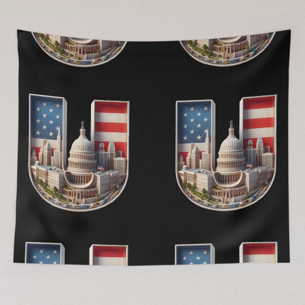 Item preview, AMERICA LATTER U ,Flag,USA designed and sold by FINALSHOP1.