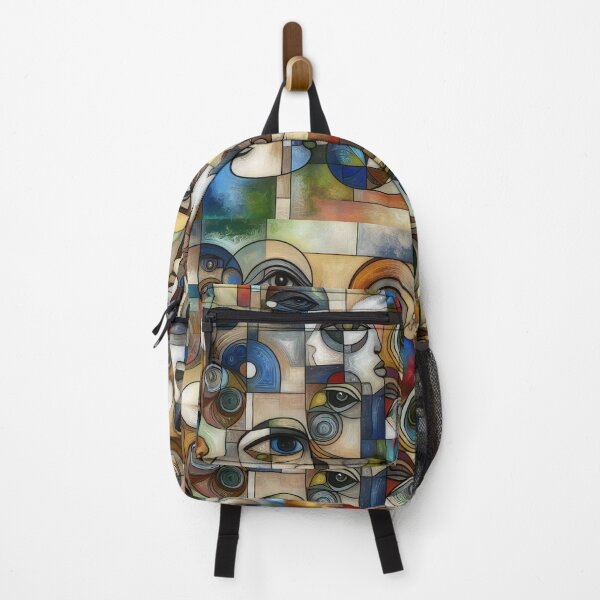 Item preview, Visages in Harmony A Mosaic of Abstract Human Expressions designed and sold by ArtComixHaven.