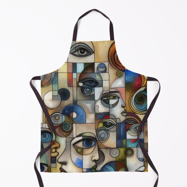 Item preview, Visages in Harmony A Mosaic of Abstract Human Expressions designed and sold by ArtComixHaven.