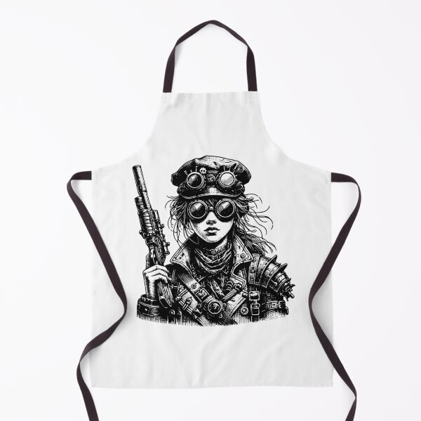Item preview, Steampunk Survivor: Beautiful Post-Apocalyptic Woman Design designed and sold by Barbaventuras.