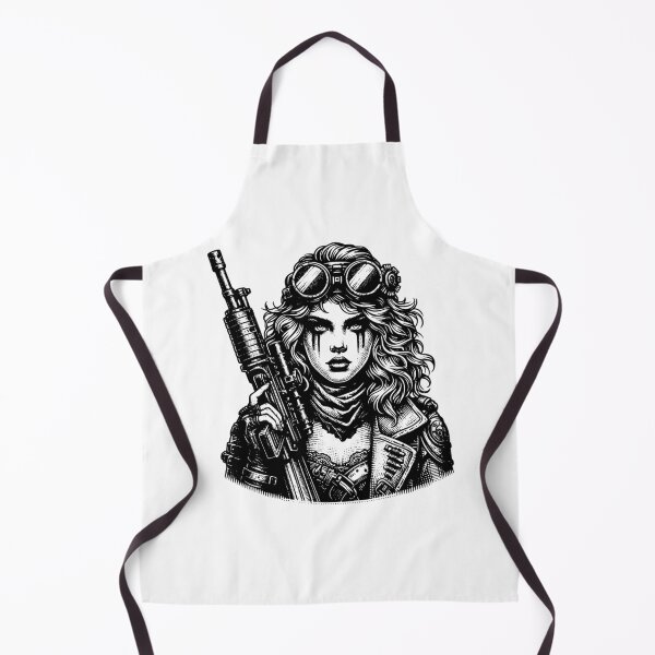 Item preview, Steampunk Survivor: Beautiful Post-Apocalyptic Woman Design designed and sold by Barbaventuras.